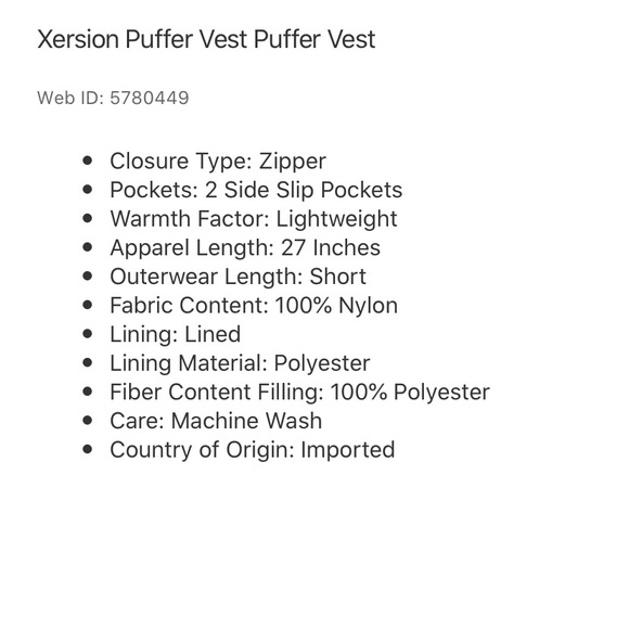 Men’s Puffer Vest Med Or Large New W/Tags - Picture 3 of 3